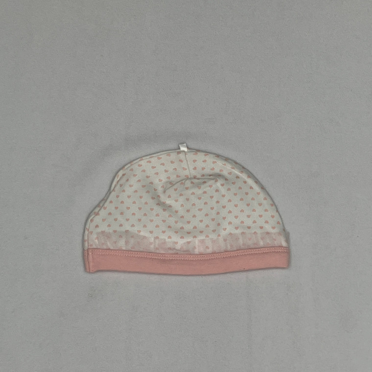 Little Me Pink Heart Hat 3M
