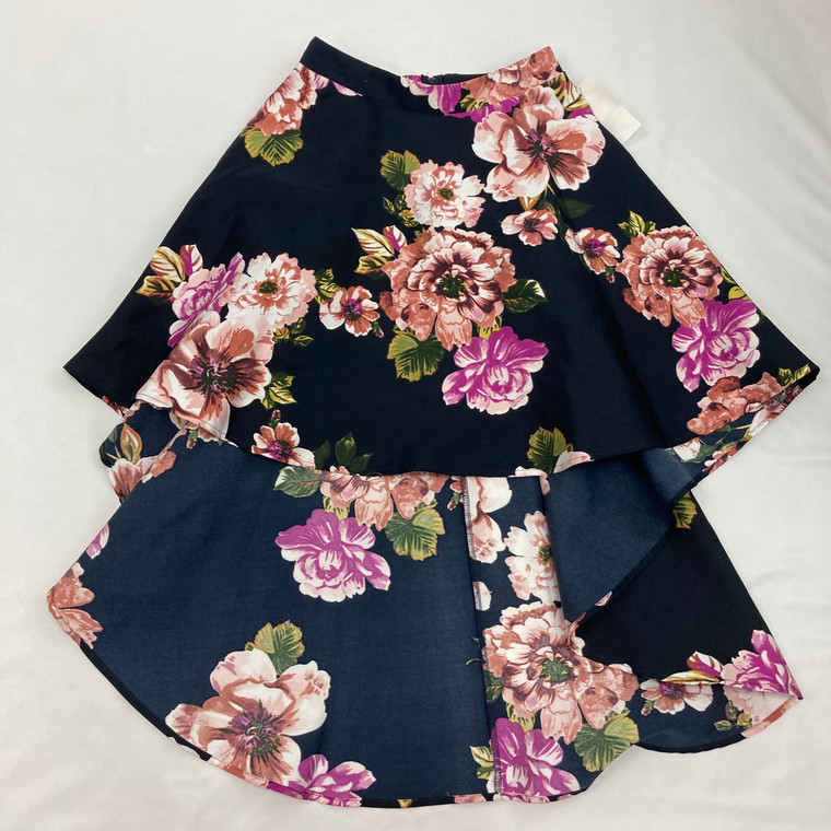 Speechless Kids Big Flowers High-Low Skirt 14 yr