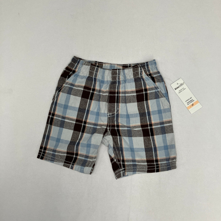 Kids Headquarters Blue Plaid Shorts 2T