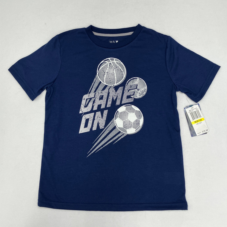 Max & Olivia Dark Blue Game On T-Shirt M (8/10)