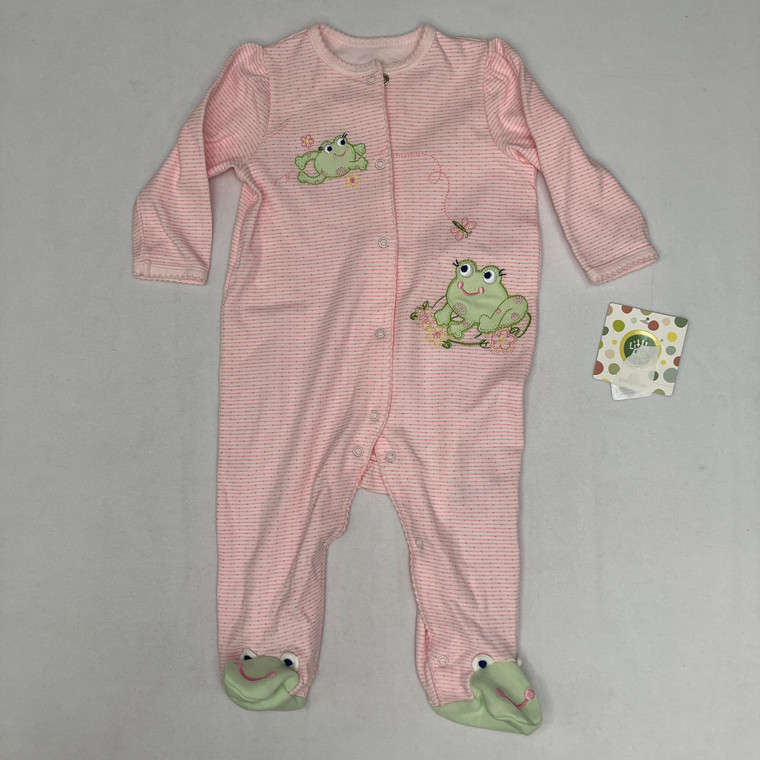Little Me Pink Frog Onesie 6m