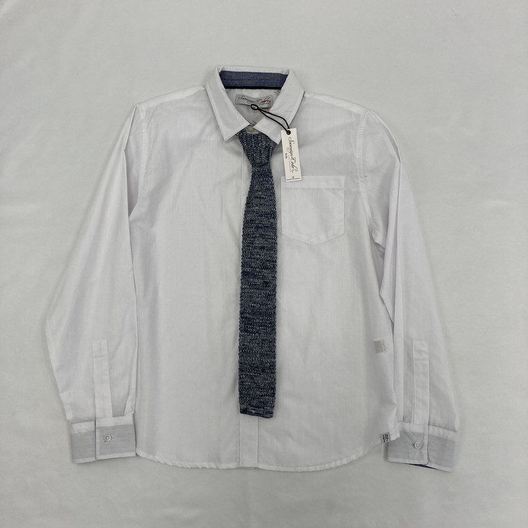 Sovereign Code Solid White Button Down L 14-16 yr