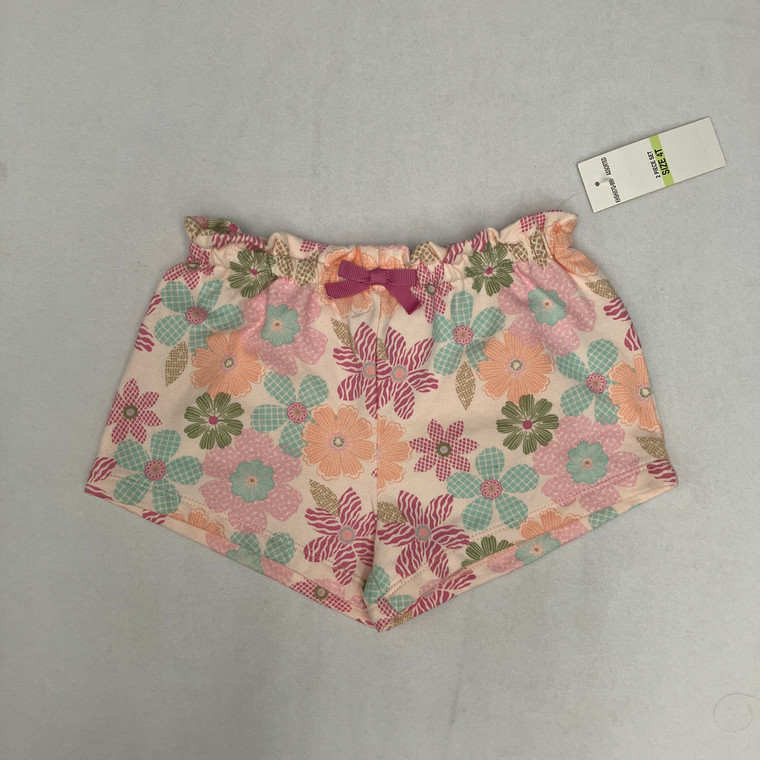 Kids Headquarters Pink Flower Shorts 4T