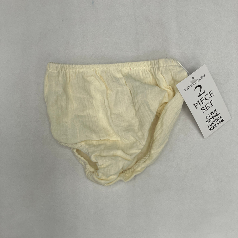Rare Editions Yellow Diaper Cover 18m