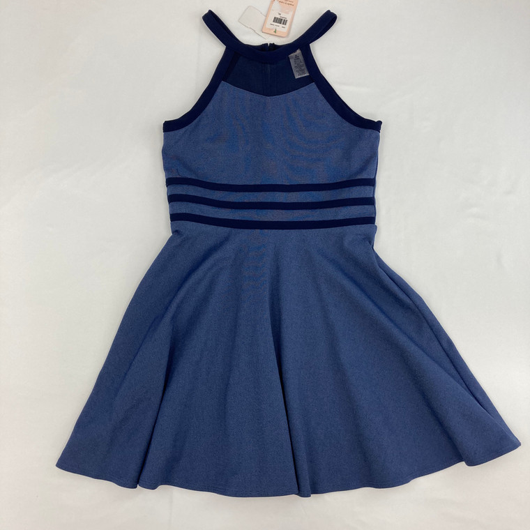 Sally Miller Couture Blue Flowy Dress XL 14-16 yr