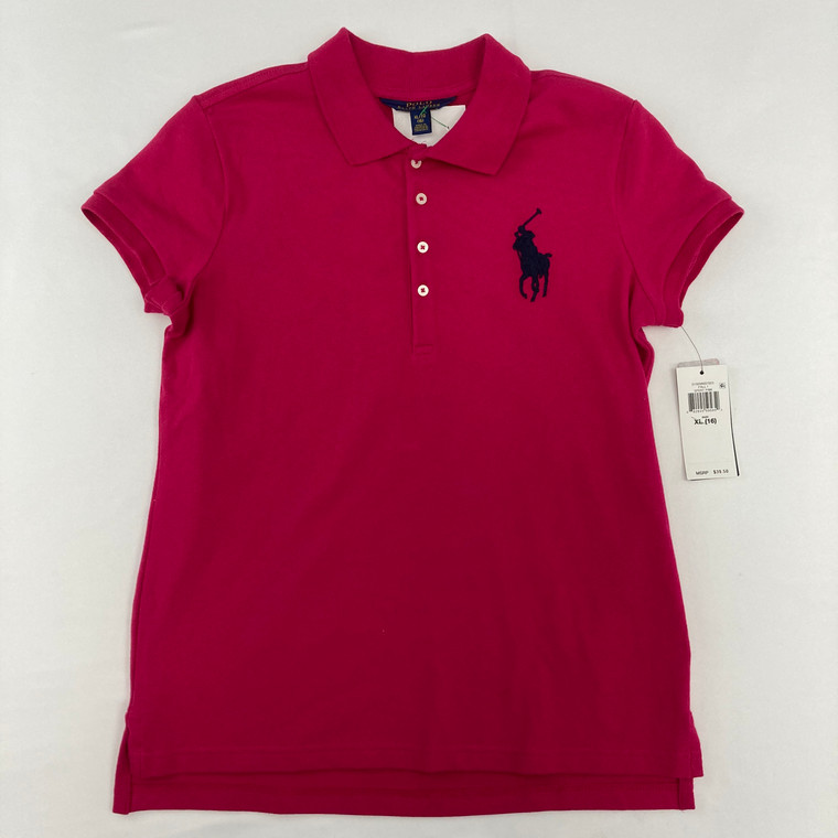 Ralph Lauren Pink Polo L 16 yr