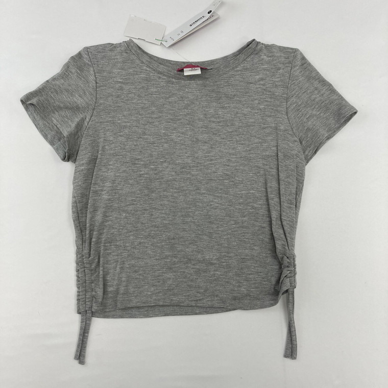 Aqua Gray String Pull Up Tee XL