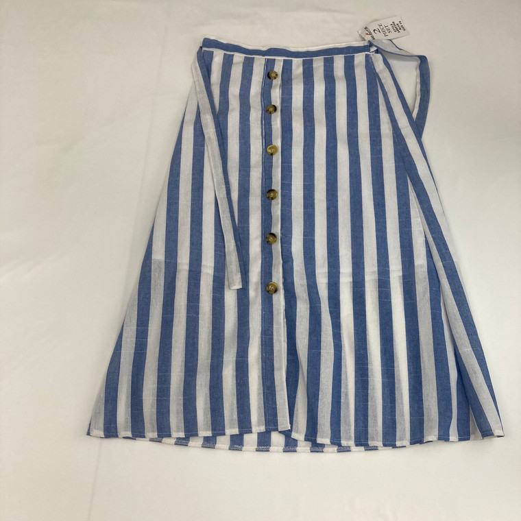 Rare Editions Striped Button Down Skirt 16 yr