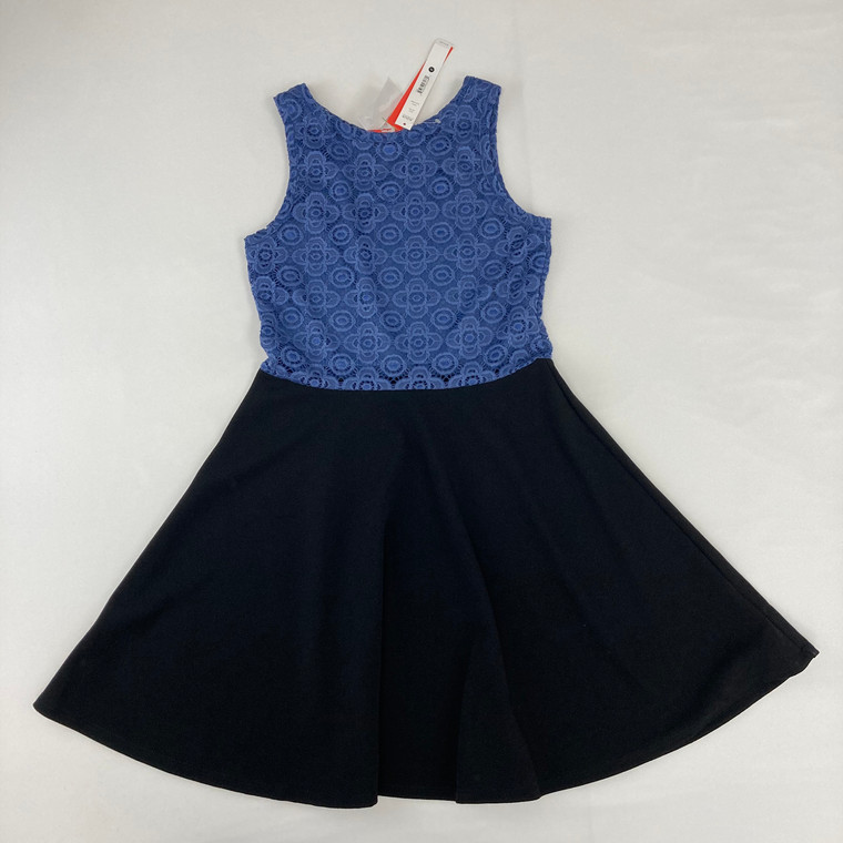 Aqua Floral Lace Dress XL