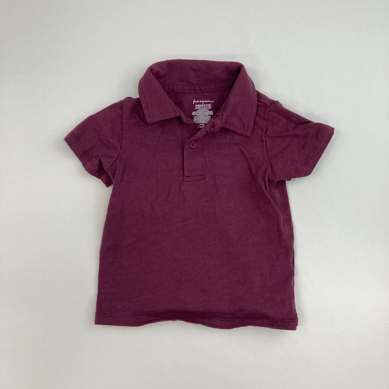 First Impressions Burgundy Polo Shirt 18 mth