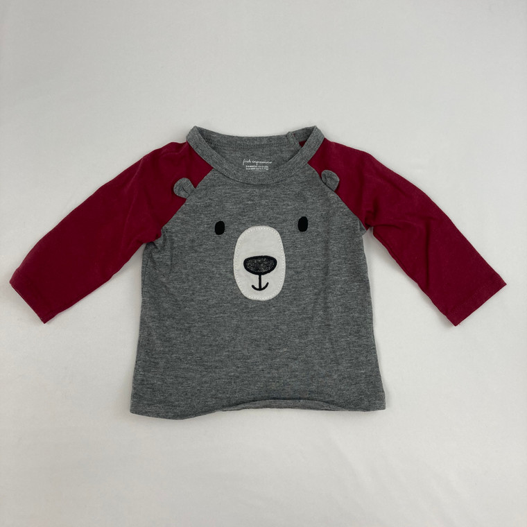 First Impressions Bear Top 3-6 mth