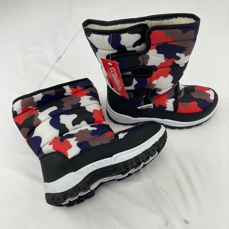 Wootie Colorful Camouflage Snow Boots Size 13