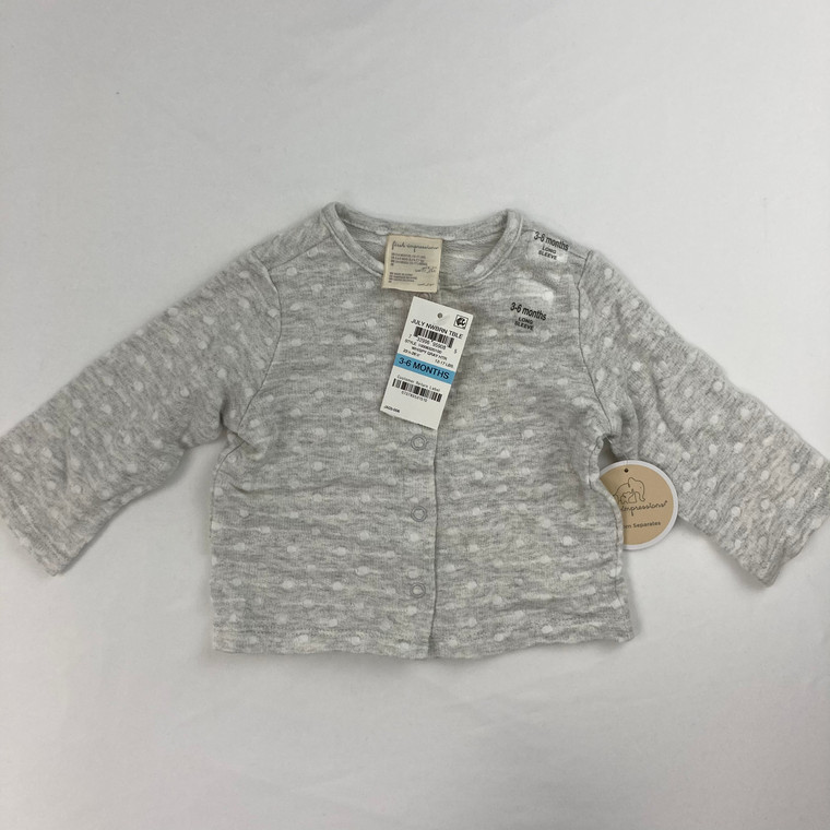 First Impressions Polka Dot Cardigan 3-6 mth