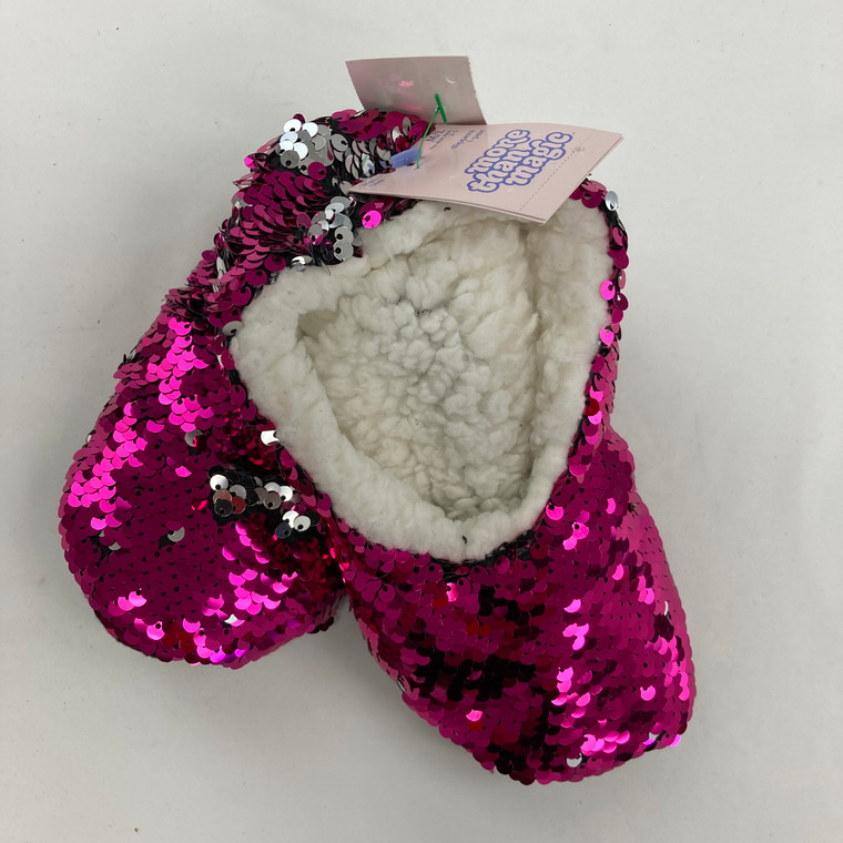 More Than Magic Sequin Slippers Shoe M/L 2-5