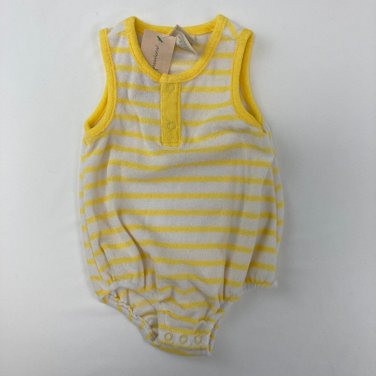 First Impressions Sun Yellow Striped 1-pc 12 mth