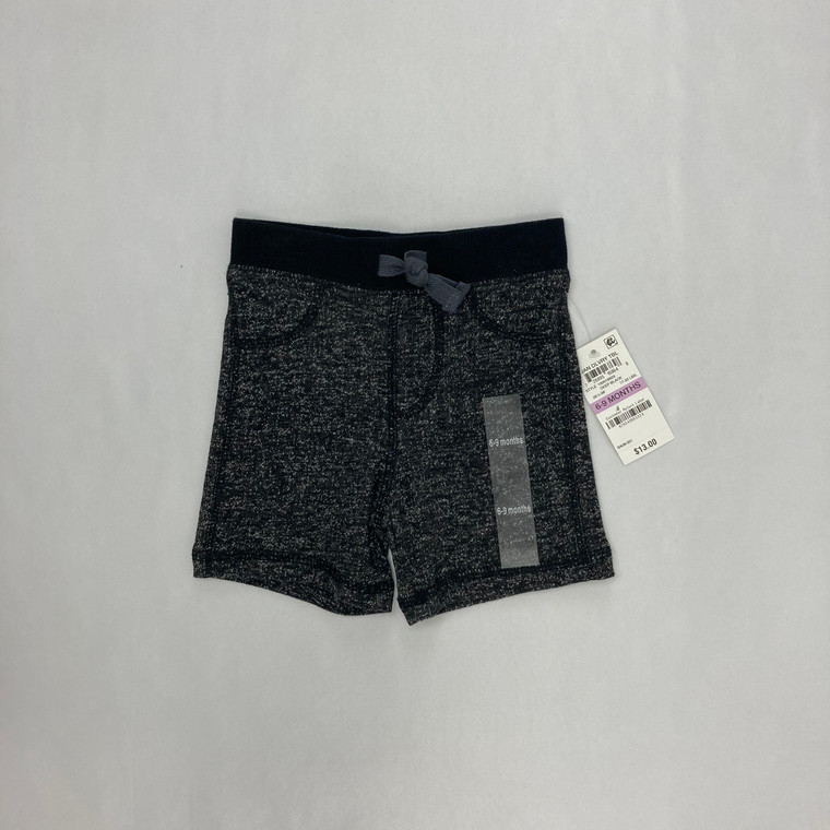 First Impressions Black Jersey Shorts 6-9 mth