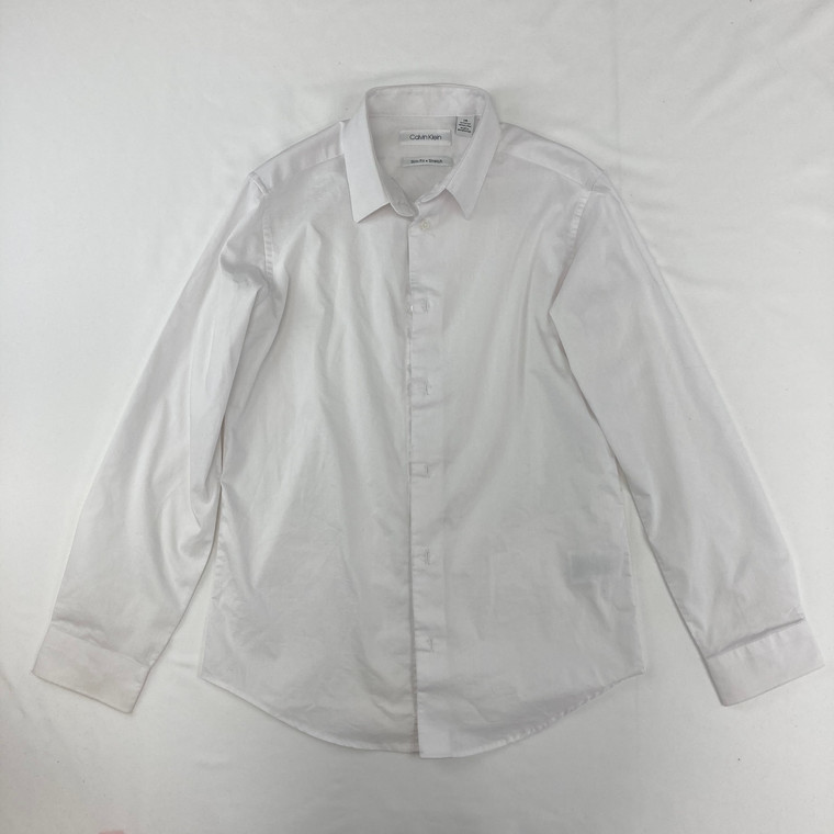 Calvin Klein Solid Classic Button-up 14 yr
