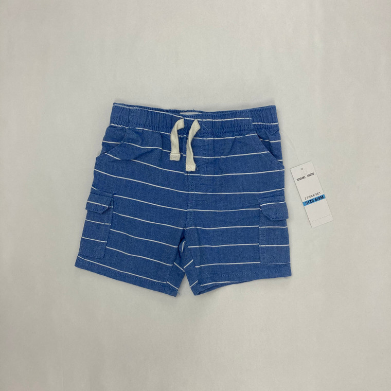 Kids Headquarters Striped Cargo Shorts 6-9 mth