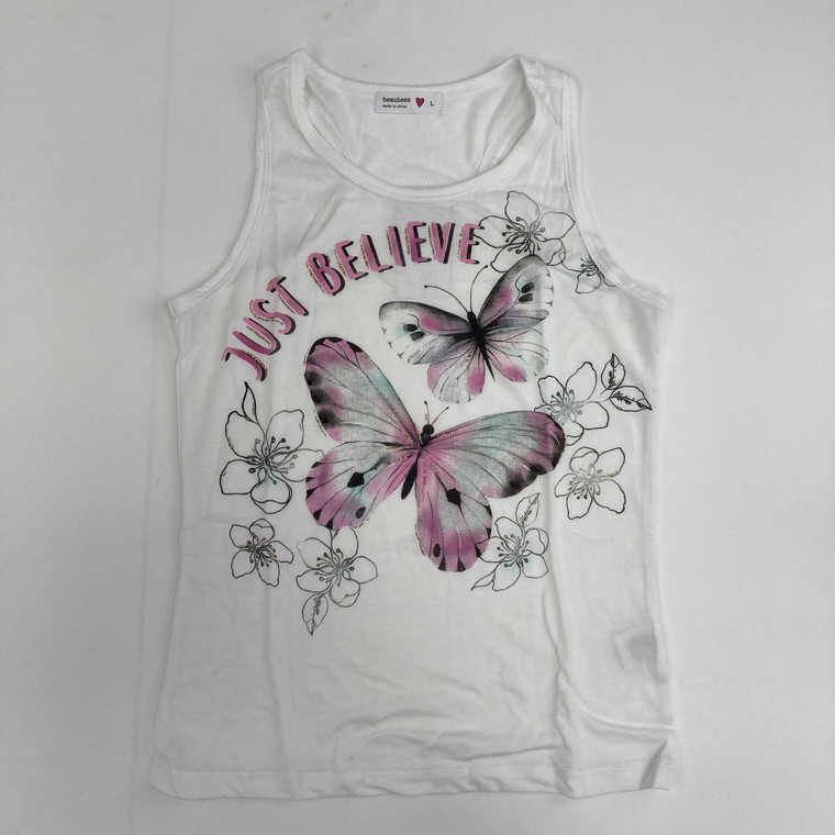 Beautees Just Believe Tank Top Large