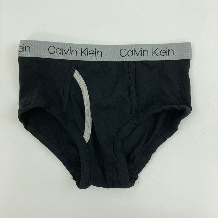 Calvin Klein Solid Black CK Underwear M 8/10 yr