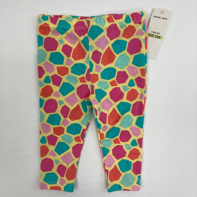 Kids Headquarters Color Print Leggings 3-6 mth