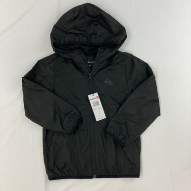 Quiksilver レザーフード付きジャケット ブラック BRS2323F0034_m2_a003.jpg