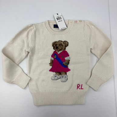 Ralph Lauren Cotton Polo Bear Sweatshirt M 8-10 Yr