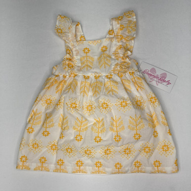 yellow newborn dress Satin & Lace Baby Girl Dress: Special Occasion Tutu This item is handmade with LOVE Yellow Floral Newborn Baby Girl
