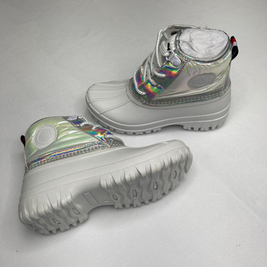  トミーヒルフィガー　ホワイトブーツ　38 Tommy Hilfiger White Boots 1Y - Kidzmax