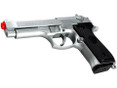 M9 Style Spring Airsoft Pistol - Silver by UHC