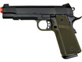 KJW Tactical 191 Full Metal Semi Auto Gas/CO2 Pistol - Two Tone Green/Black