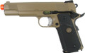 WE MEU 1911 Full Metal Semi Auto Gas Blowback Pistol - Tan Edition