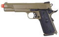 SRC 1911 MEU Full Metal Semi Auto Gas Blowback Pistol - Tan