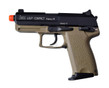 HandK USP Compact Tactical Gas Blowback Airsoft Pistol, Full Metal by KWA