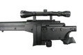 WELL L96 Airsoft Spring Sniper Rifle with Folding Stock, Scope, Bipod, and Monopod