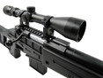 WELL L96 Airsoft Spring Sniper Rifle with Compact Skeleton Stock, Scope and Bipod