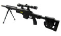 WELL Airsoft Spring Scout Sniper Rifle with Folding Stock, Scope, Bipod, and Tubular RIS