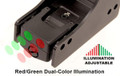 UTG 3.9 Red/Green Reflex Sight, Single Dot