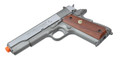 Colt MK IV/Series 70 Co2 Blowback Airsoft Pistol, Silver/Wood