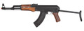 LCK47S Full Metal AK47 Airsoft Rifle w/ Real Wood Grips and Folding Stock