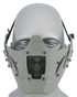 Mesh and Polymer Retro Mecha Lower Face Protection System, Gray