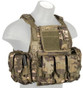 Lancer Tactical Nylon Tactical Assault Plate Carrier, Camo Tropic