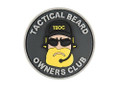 G-Force Tactical Beard Owners Club PVC Morale Patch, Black/Yellow