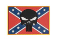 G-Force Confederate Rebel Battle Flag and Skull PVC Morale Patch