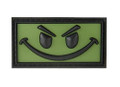 Big Evil Smiley PVC Morale Patch, OD Green