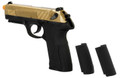 WE Tech Bulldog Full Size Full Metal Gas Blowback Airsoft Pistol, Titanium Gold