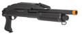 Lancer Tactical Tri-Burst Short Barrel Airsoft Shotgun w/ Folding Stock, Black