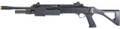 BO Manufacturer FABARM STF12 18 Barrel Pump Action Shotgun w/ Stock, Black