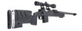 WellFire MB4417 M40A3 Bolt Action Airsoft Sniper Rifle w/ Scope, Black