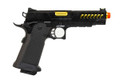 JAG Arms GMX Series 2.0 Gas Blowback Airsoft Pistol, Gold Barrel